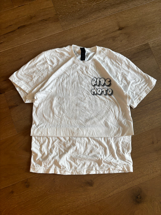 V1 - White/Black Tee